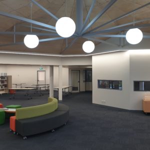 Commercial plastering for Christian College Library Waurn Ponds