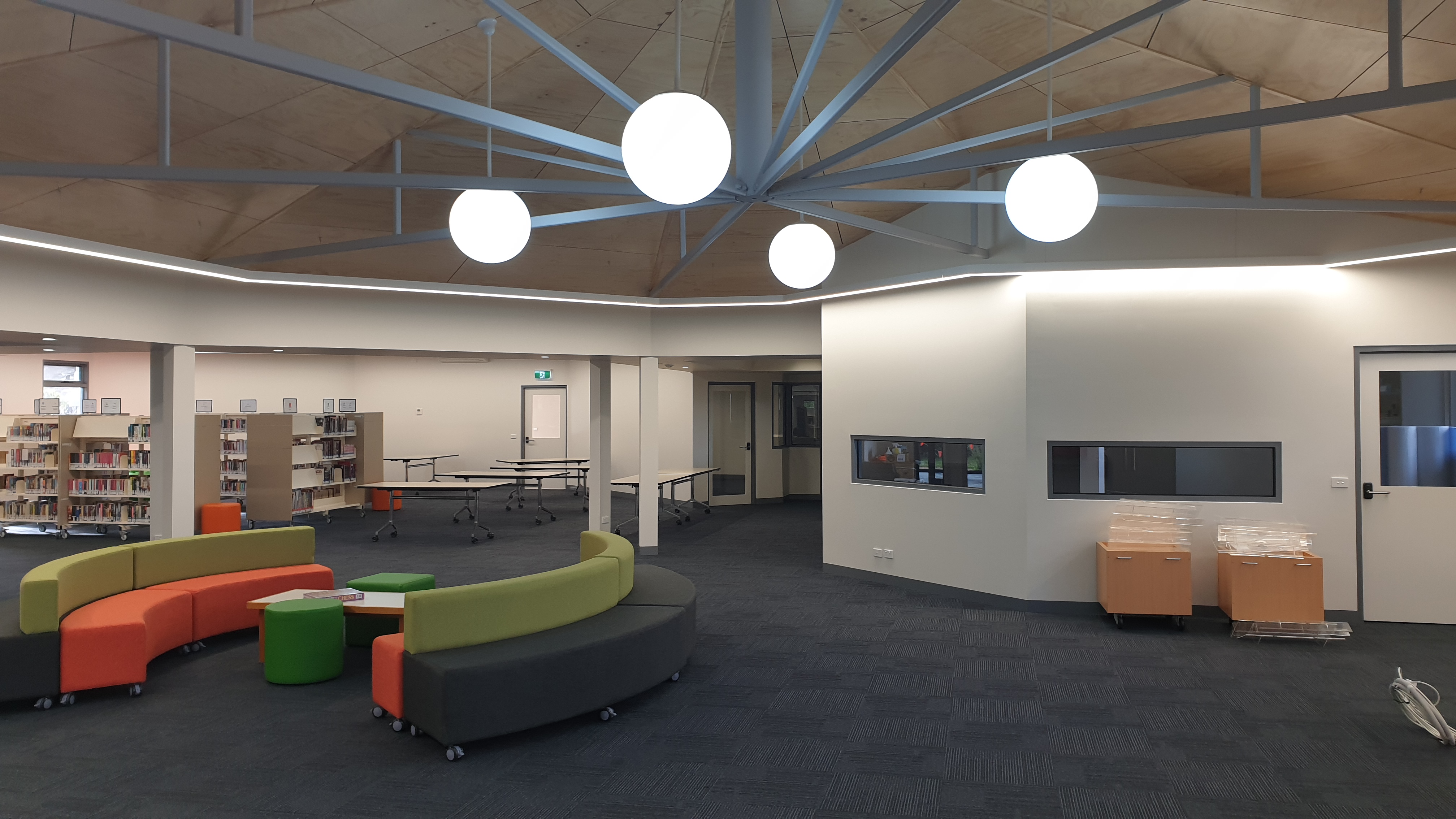 Commercial plastering for Christian College Library Waurn Ponds